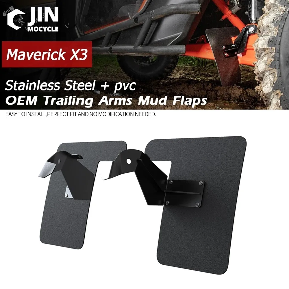 

UTV Accessories For Can-Am Maverick X3 MAX Turbo R RS XRS 2017 2018 2019 2020 2021 2022 2023 2024 OEM Trailing Arms Mud Flaps