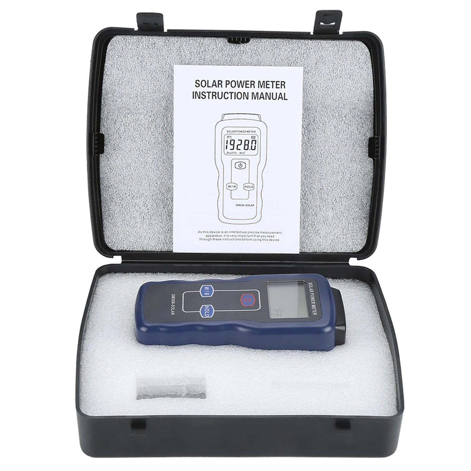 SM206 Digital Solar Power Meter Sun Light Radiation Measuring Testing Instrument Solar Radiation Meter Energy Tester solar power meter