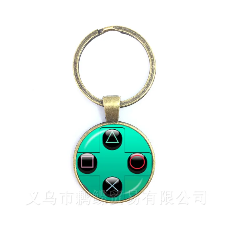 Retro Video Game Controller Keychain - Cool Gamer Jewelry Gift