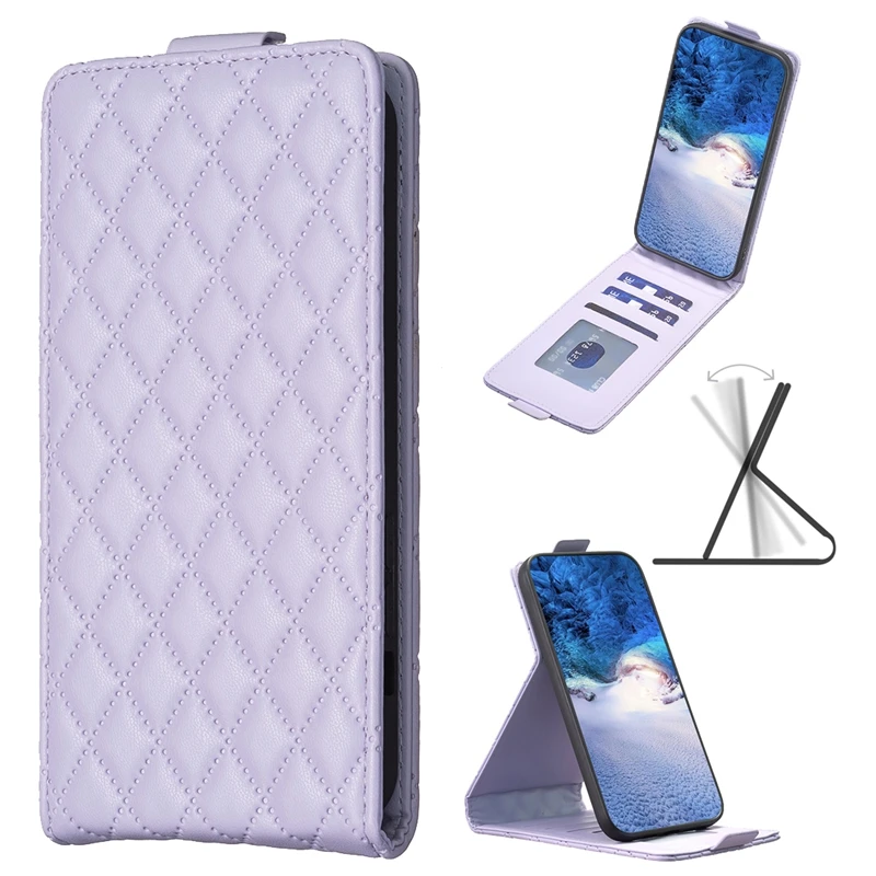 Compact Fragrance Flip Leather Wallet Case