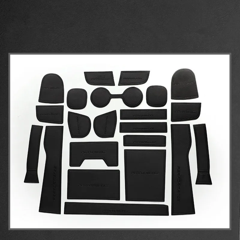 

Leather Car Door Slot Mats storage mat Coaster Anti-skid Mat For BMW 3 series G20 2020-2023 Left hand drive Auto Accessories