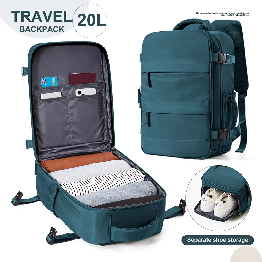Ryanair 40x20x25 Cabin Backpack – Waterproof Carry-On Travel Laptop Bag for Men & Women 1