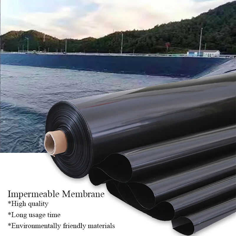 0.12mm-0.3mm Fish Pond Impermeable Membrane Tarpaulin Pond Liner Slope Geomembrane Lotus Root Cistern Aquaculture Thickened pond liner cloth