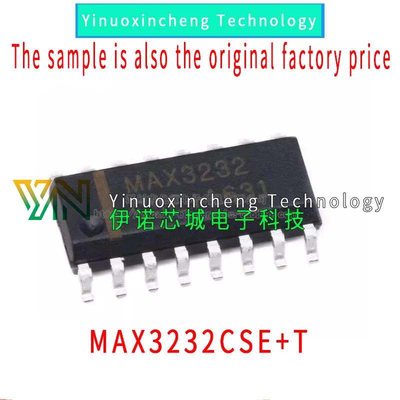 10PCS/LOT Original genuine MAX3232CSE+T SOIC-16 RS-232 interface integrated circuit chip 3-5.5V 5pcs new max485eesa t max485 rs 485 rs 422 transceiver chip soic 8 max485eesa t integrated circuit