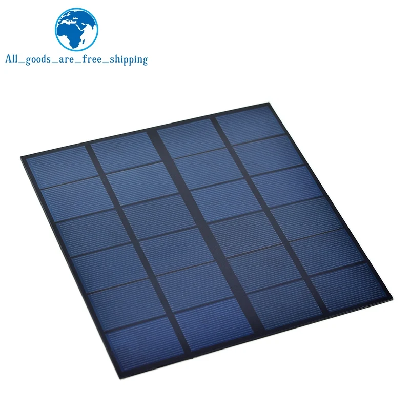 TZT1/3pcs 6V 660mA 4W 태양 전지 패널 다결정 170*170MM 미니 Sunpower 태양계 DIY 배터리 휴대 전화 충전기