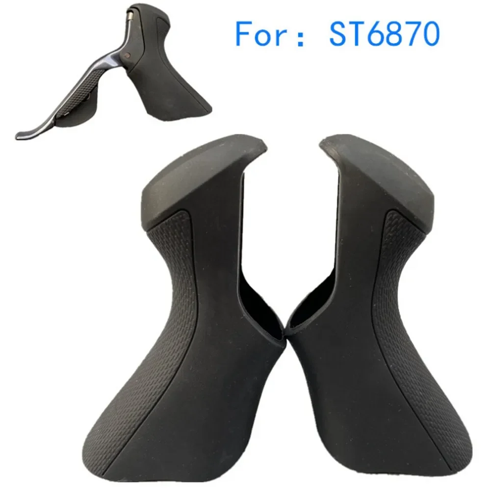 Covers Road Bike Brake Gear Shift Rubber Covers Hoods For-Shimano Ultegra Di2 ST-6870 Handles Replacement Accessories 1 Pair