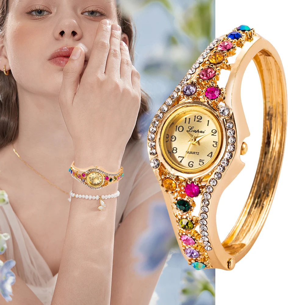 Women Watches Luxury Rhinestone Small Dial Waterproof Dresses Diamonds Bracelet Wrist Watch Gift For Girlfriend Zegarek Damski women watches