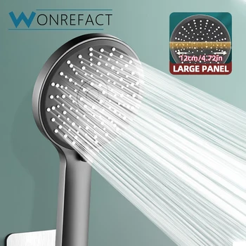 ฝักบัวอาบน้ําแรงดันสูงห้องน้ํา 5 โหมดประหยัดน้ําก๊อกน้ําหัวฉีดอุปกรณ์ห้องน้ํามือถือ Water Saving Shower 1