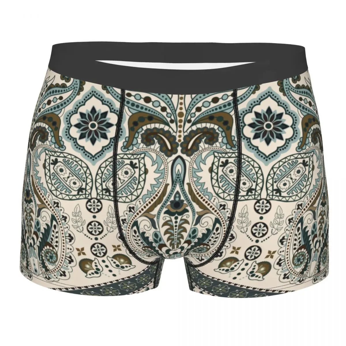 

Богемные трусы-боксеры с цветочной текстурой, яркие, с 3D-принтом