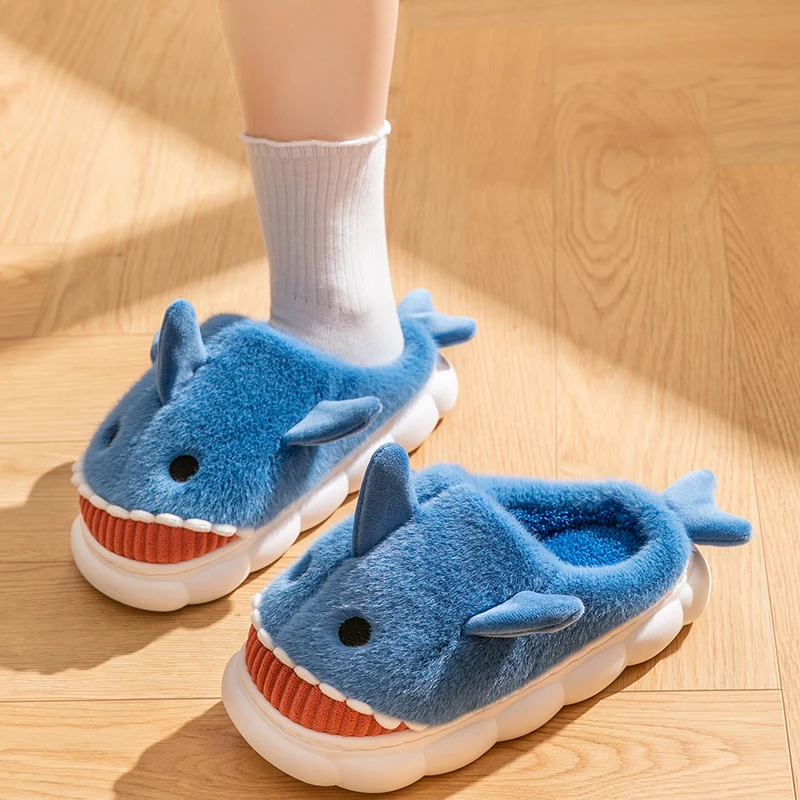 Casual Fluffy Slippers Women Home Flats Cute Cartoon Designer Shoes Girls Fashion Winter Platform Slipper House Warm Footwear — view 2