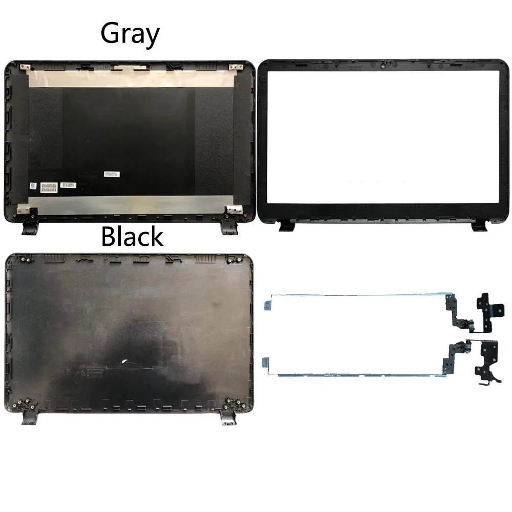 

Новый чехол для HP 15-R 15-G 15-H 250 G3 255 G3, задняя крышка с серым и черным ЖК-дисплеем/Передняя панель/петли