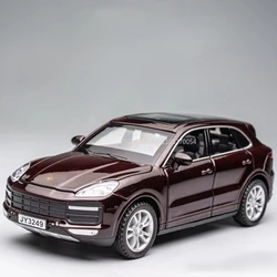 1:32 Diecast Alloy Miniature Supercar Toy - 4 Door Openable Collectible (Cayenne Brown)