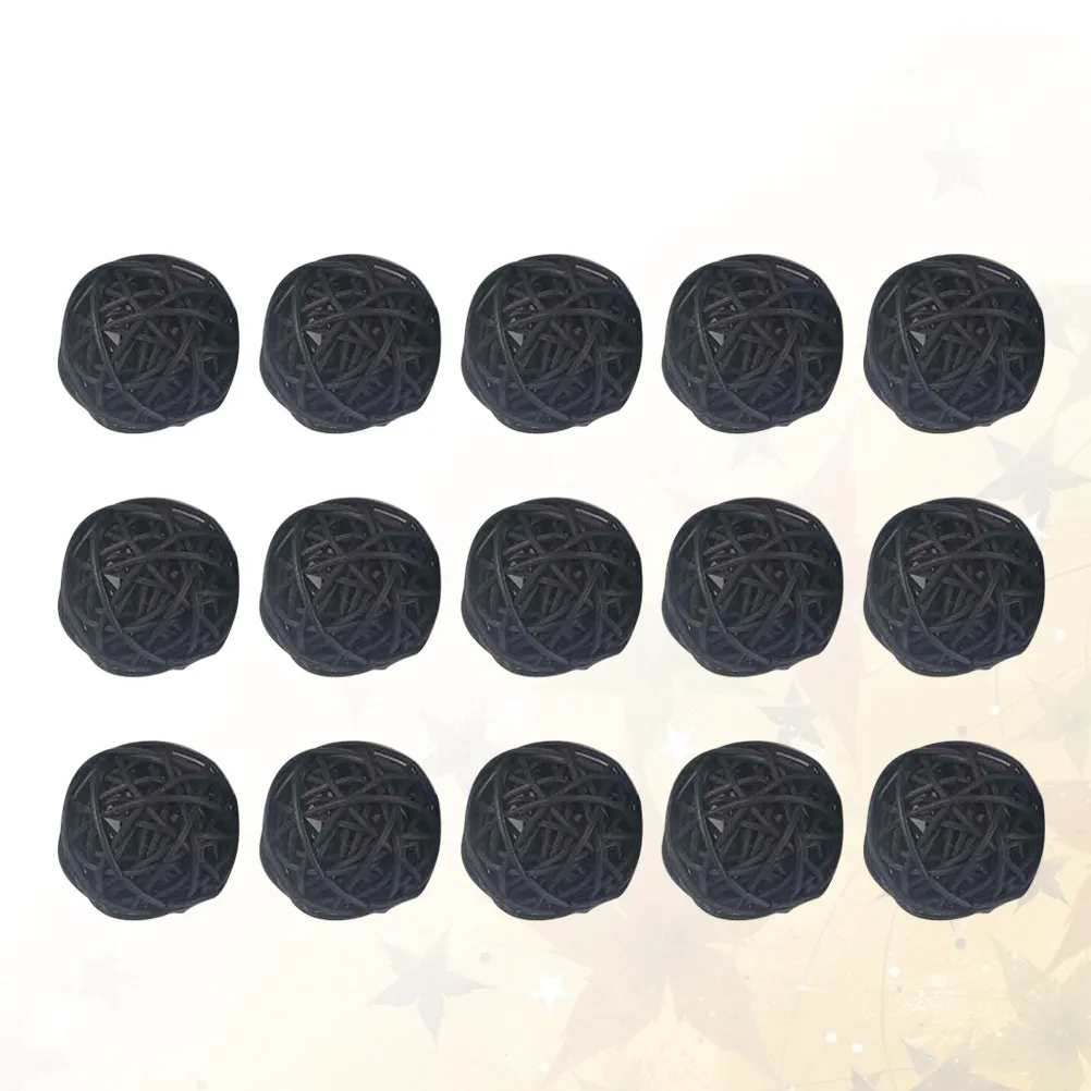15pcs 덩굴 공 장식품 교수형 나무 장식품 DIY 펜던트 공 홈 오피스 카페 크리스마스 파티 벽 문 창 선물