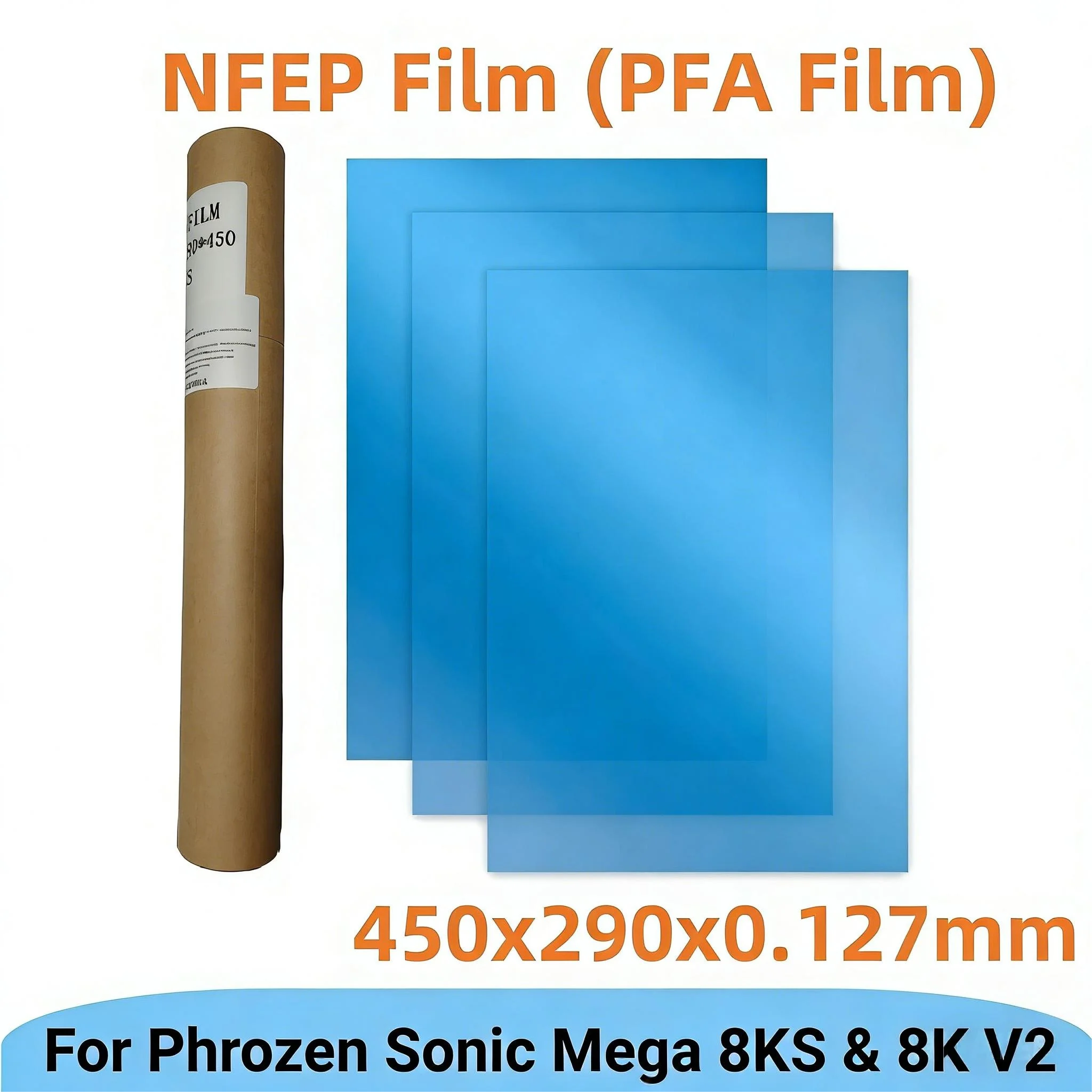 3Pcs NFEP Film 15 Zoll 450x290x0.127mm PFA Film Für Phrozen Sonic Mega 8KS 8K V2 HALOT Mega Saturn 3 Ultra 3D Drucker Teile