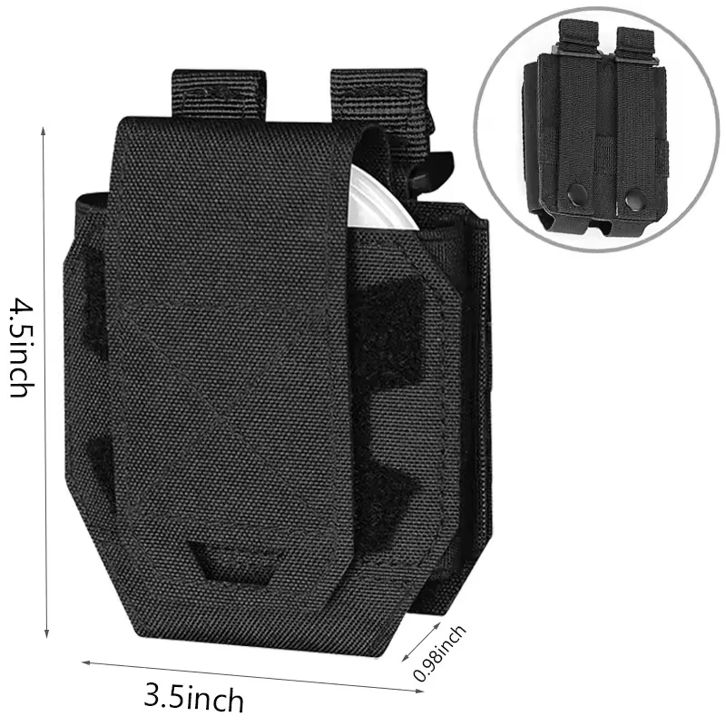 1000d Molle Handcuffs Pouch Bag Shackles Holder Case,Universal Handcuff Holster Standard Chain Cuffs for Duty Belt Vest