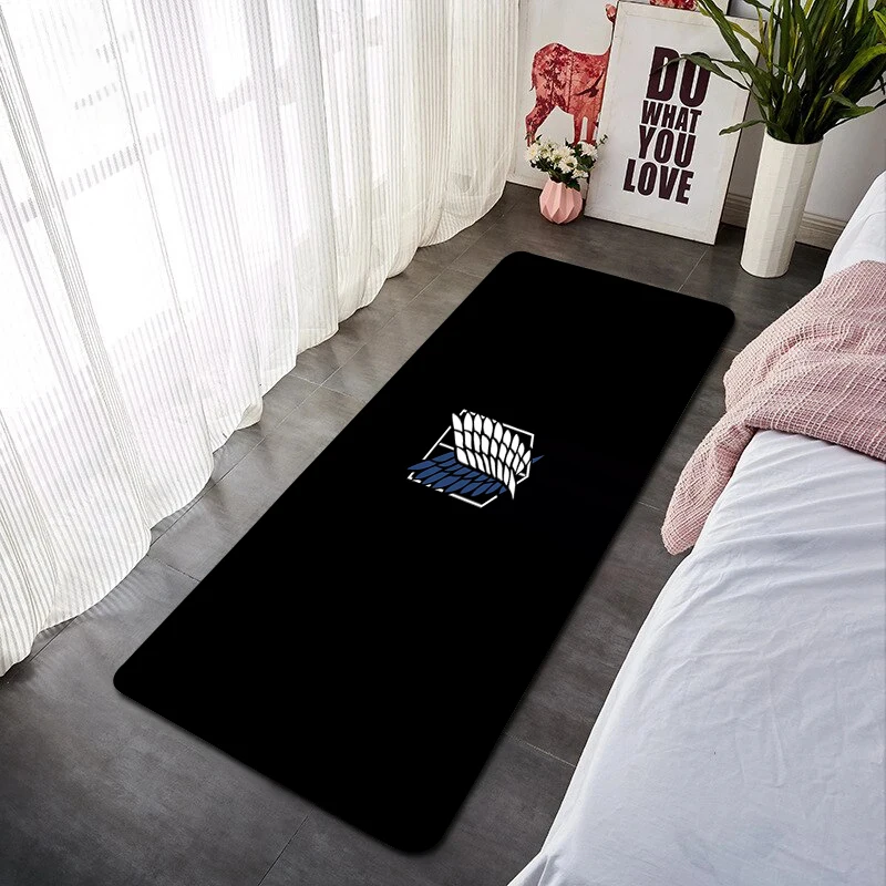 

Floor Mat A-Attack on Titan Washable Non-slip Kitchen Rug Rugs Doormat Entrance Door Room Mats Bedrooom Carpet Foot Mat Bath Mat