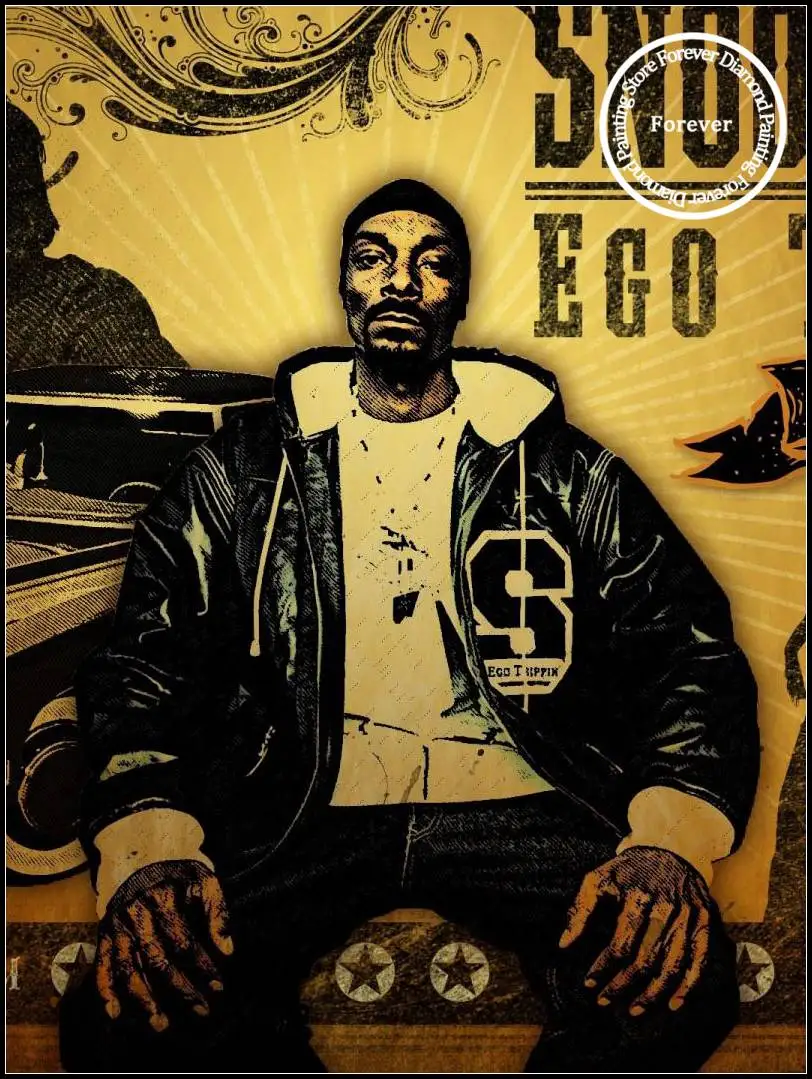 Snoop Dogg Singer Music Star Diamond Painting Gangsta Rap