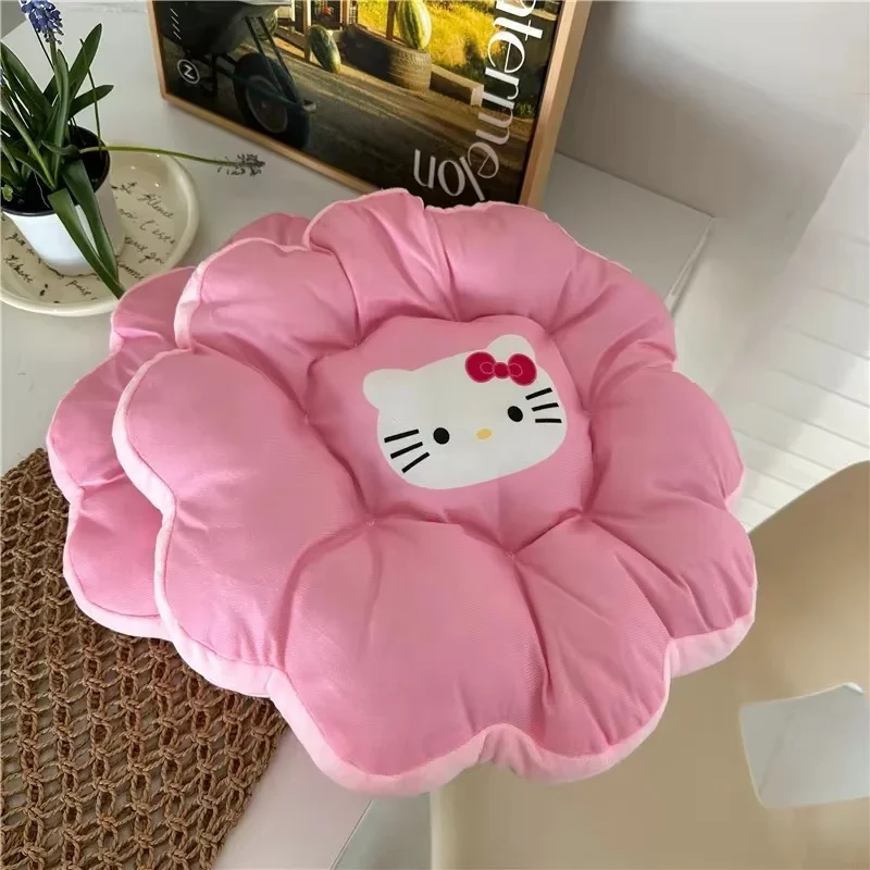 40cm Sanrio Hello Kitty Flower Cushion Office Chair Lumbar Back Cushions Sofa Throw Pillows Room Decor Pillow Buttocks Cushion 6
