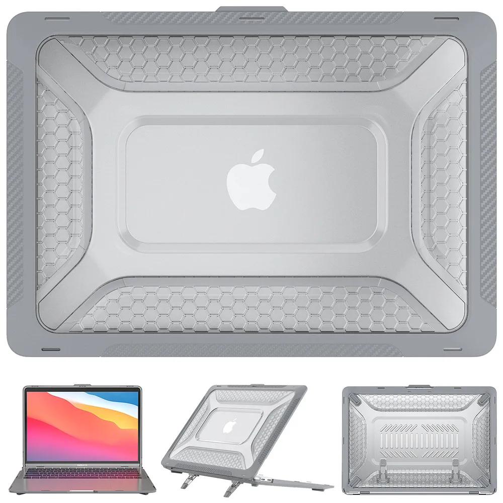 Resistente à Prova de Choque para Laptop com Suporte Macbook Pro 13 A2289 A1989 Pro 16 2485 Air 15.3 A2941 Air 13 A2337 A2179 Case
