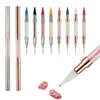 Wax Pencil for Rhinestones,Acrylic Handle Nail Art Rhinestone Applicator Double Head Dotting Pen Jewel Rhinestone Picker Tool 5
