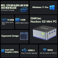 GMKtec G2 Mini PC Windows 11 Pro Intel 12th Gen Alder Lake N100 Mini PC DDR5 12GB RAM 512GB ROM WiFi 6 BT5.2 Desktop Computer 2