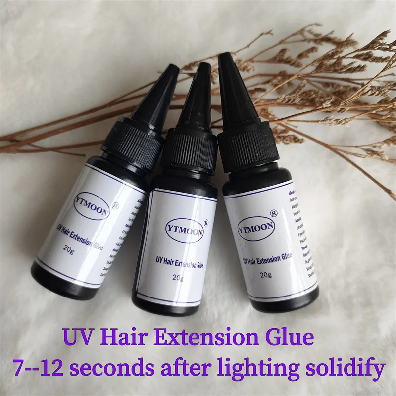 Professional 20g UV Glue For Fast Traceless Hair Extension Wig Glue Adhesive Bonding Lasting No Irritant  Barbershop accessories 2