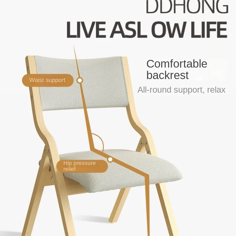 Dining Chair X&D Backrest Chair Household Nordic Minimalist Sofa Without Floor Portable Folding Chair Leisure Dining Table