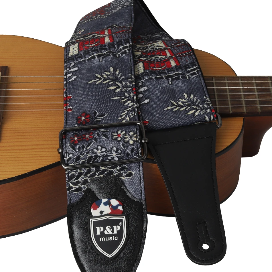 Japanese Style Guitar Strap Aestheticism Design for Acoustic Electric