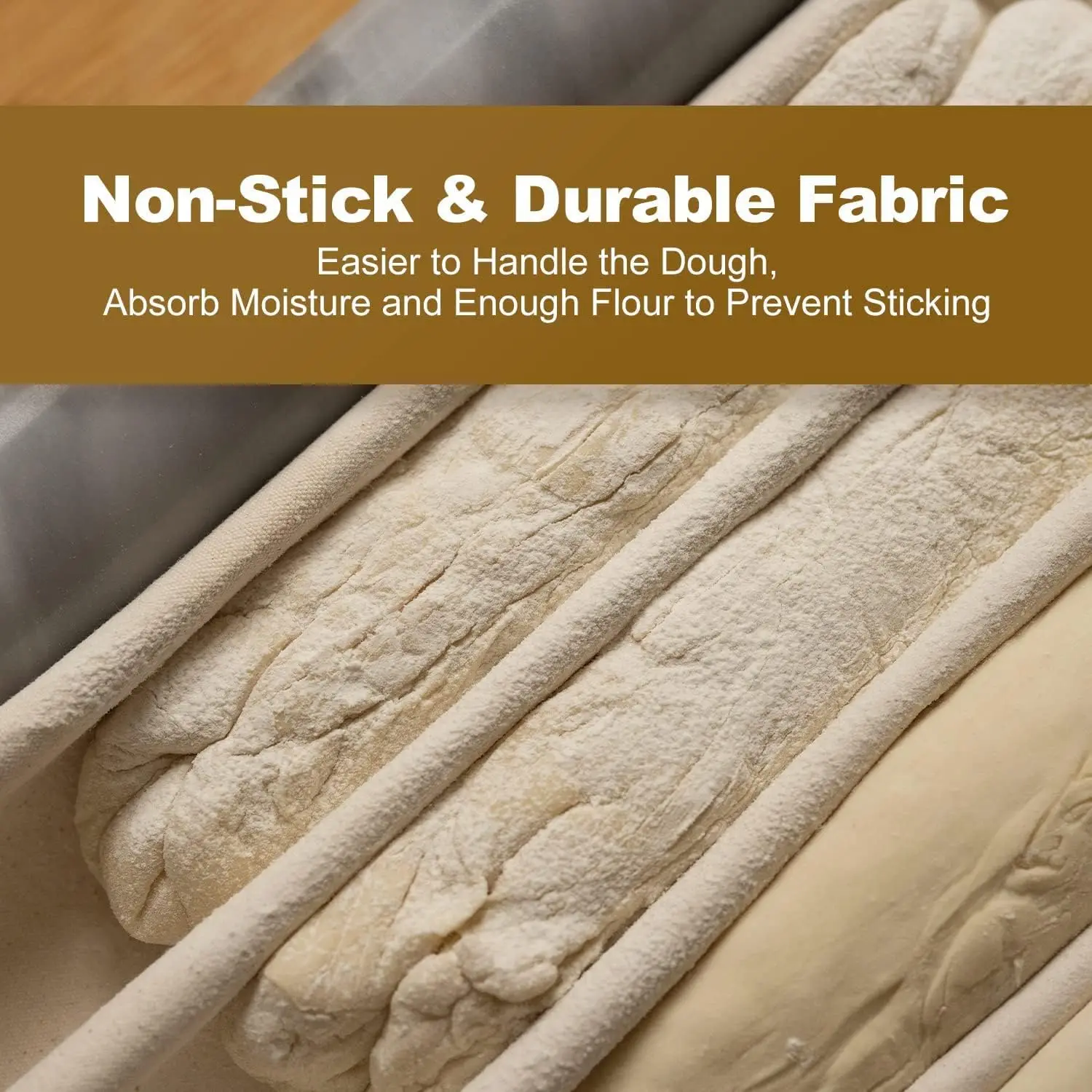 Baking Cloth Bakers Cloth Professional Bakers Dough Couche Linen Fermented Cloth Dough Bread Baguette Flax Baking Mat