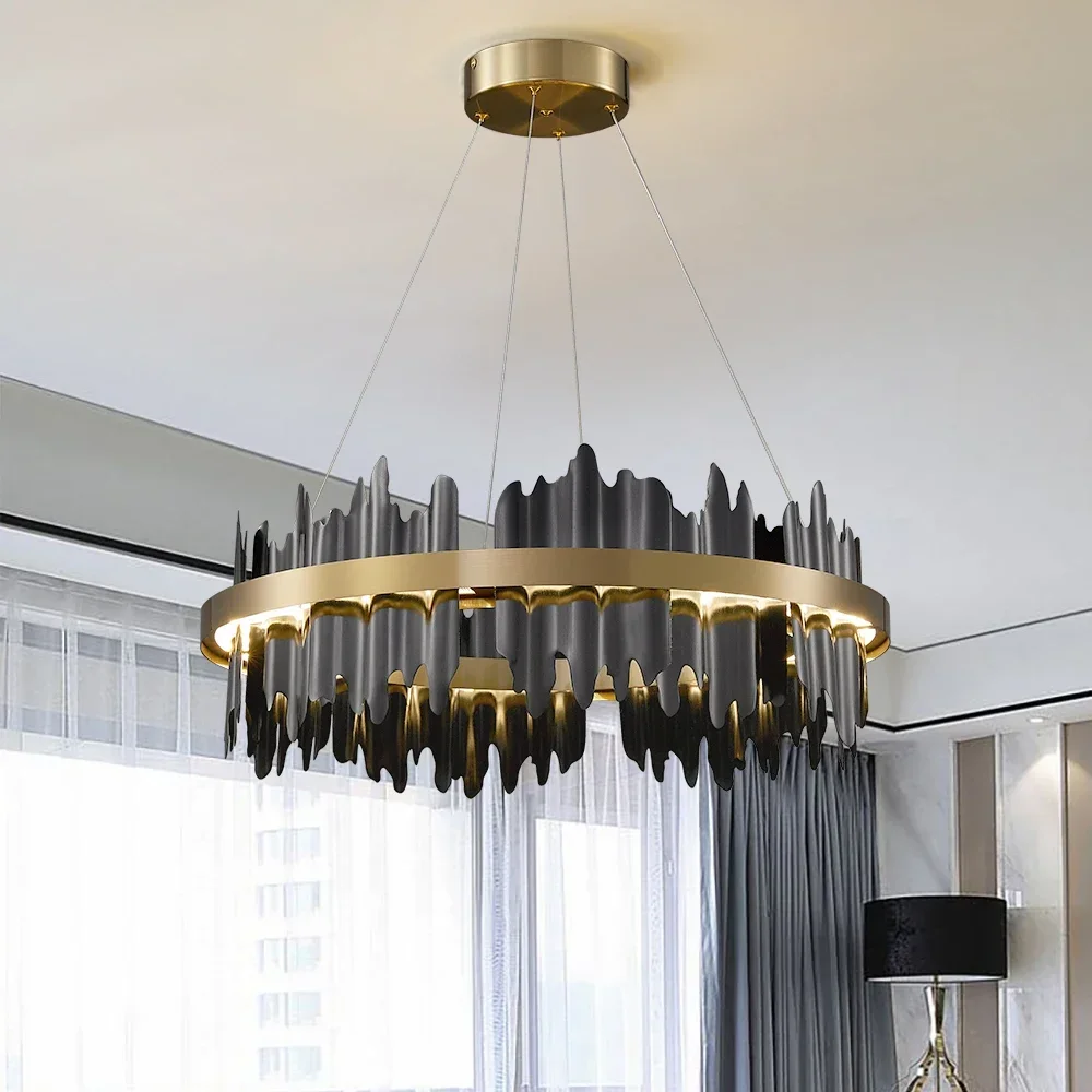 LED Dimmable Chandeliers for Living Room Restaurant Hanging Lamps Lobby Hotel Decor Light Fixtures led chandelier ceiling chandelier art lighting fixtures