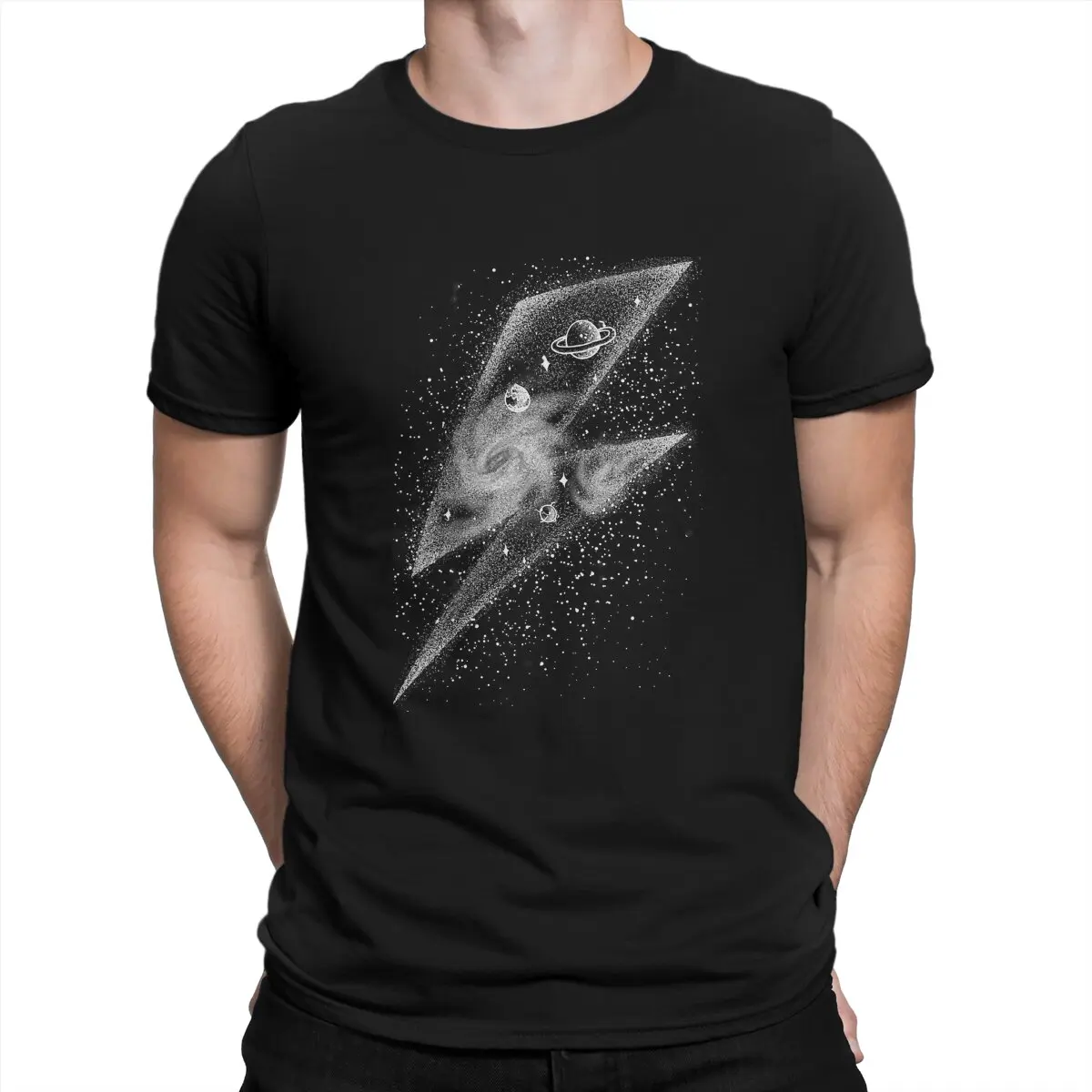 

Space Stardust T Shirts Men Cotton Funny T-Shirt O Neck David Cool Bowie Tees Short Sleeve Tops New Arrival