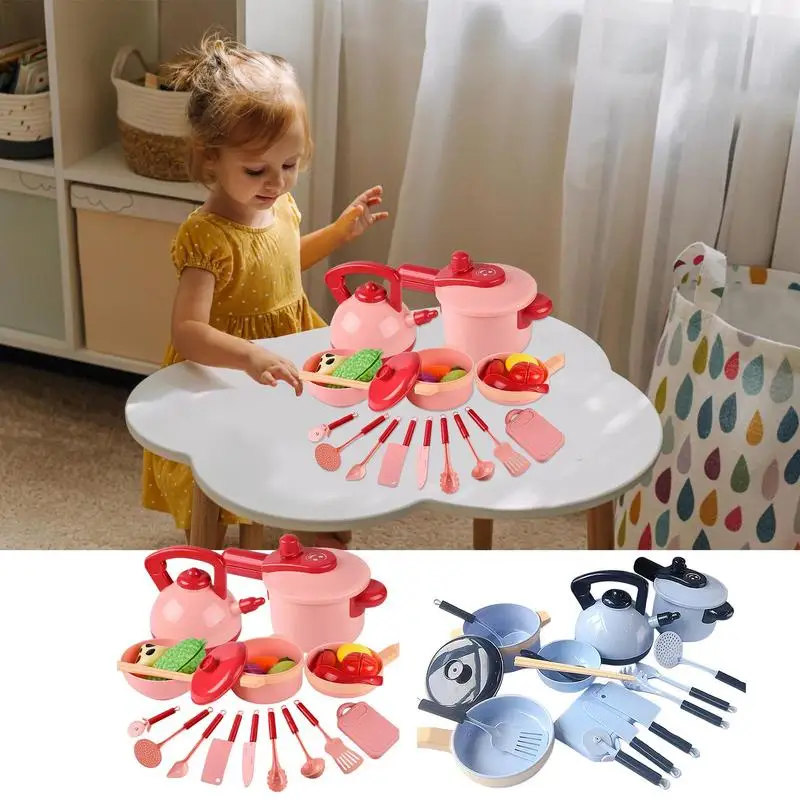 

Kids Kitchen Toy Set Pretend Play Cooking Toys Mini Cooking Set Kitchen Playset Toys Pretend Play For Children 16 Pcs With rich