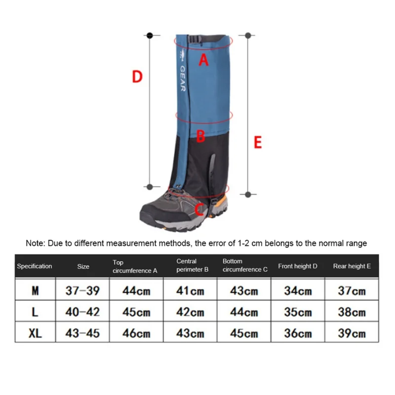 Outdoor Hiking Waterproof Snow Gaiters - Detail View 2