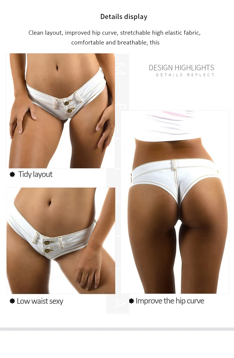 Description Picture 6 of itemNew sexy denim shorts, bar babes, hot pants, hot pants, European and American super short nightclubs, sexy