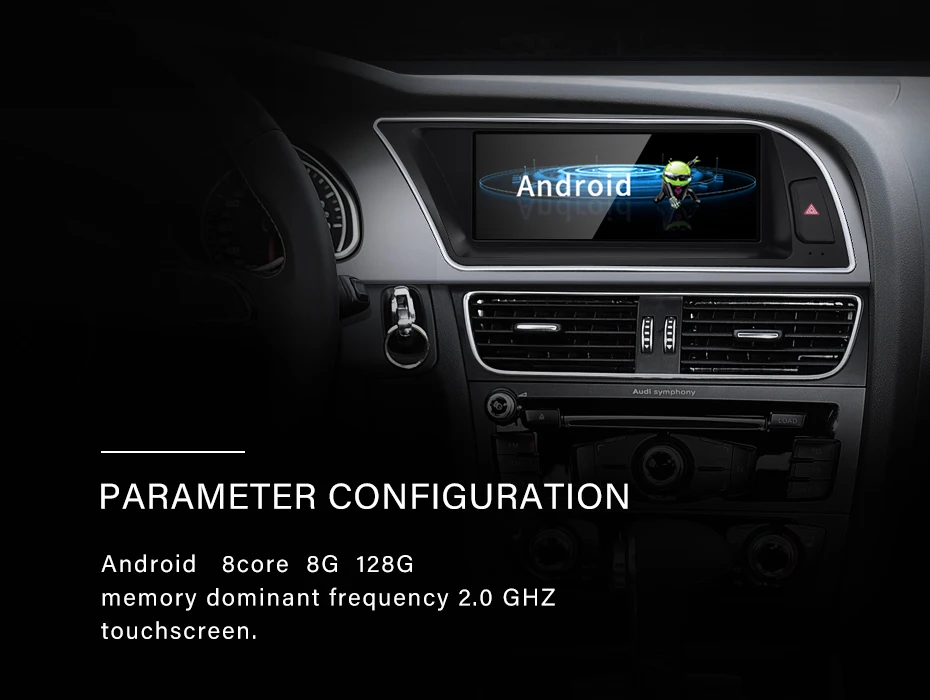STWE New UI 8.8" Android13 Wireless AUTO Carplay For AUDI A5 2011 2016 Car Video