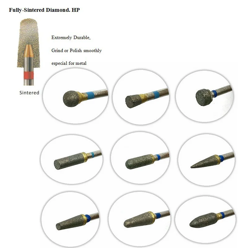 LODDEN 10db Fogászati Gyémánt Kiütközik fully-sintered burs Lóerő Vörös biliárdgolyó Rendbírság számára zirconia Kerámia Elválaszt polisher Fogászati Laboratórium Őrlés