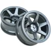 TxxRcss 1/10 RC Drift Tires And Aluminum Wheels Rims Rally Racing Tyres 12mm Hex for 1:10 Scale On Road Touring Street Car Tamiy 4