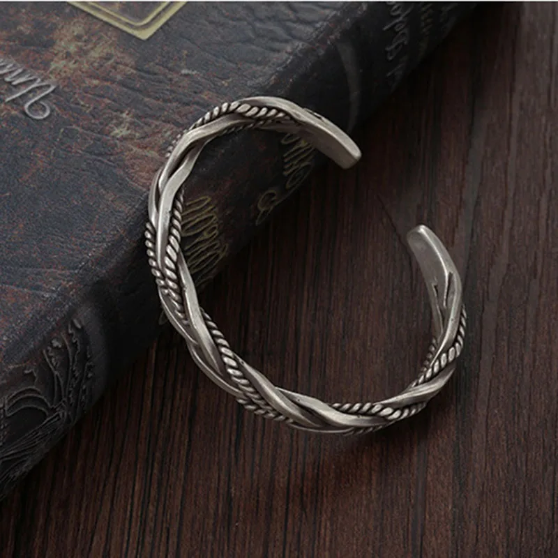 

925 Sterling Silver Weave Wracelet Bangles Bracelets For Women Luxury Quality Jewelry Cheap Things With Free Shipping Jewellery