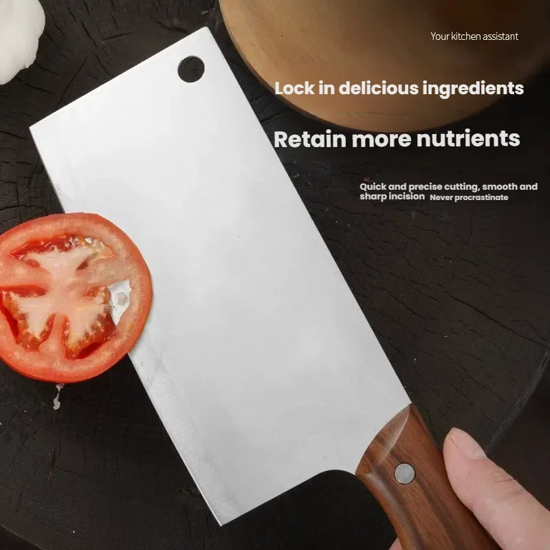 Stainless Steel Chefs Knife - Multi-Purpose Sharp Slicer for Kitchen