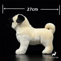 Pug Plush Toy High Fidelity Puggle Plushie Pekingese Pugs Dog Peluche Lifelike Stuffed Animals Simulation Doll Kawai Toy Gifts 2