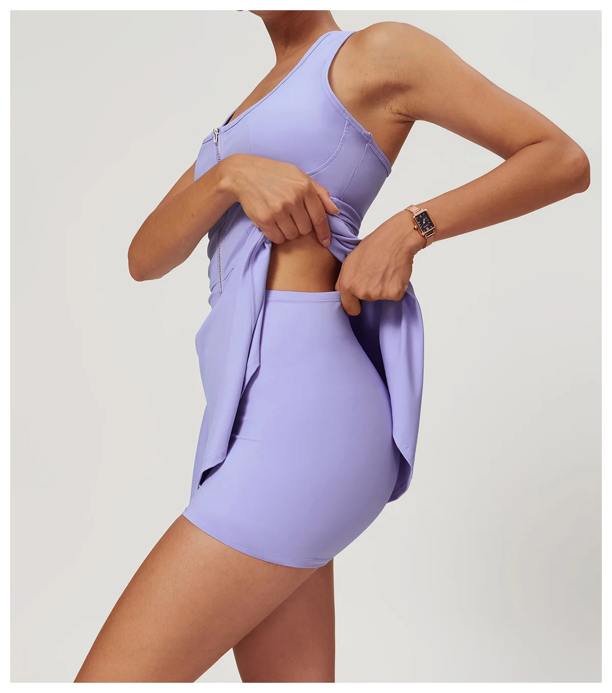 Naked anti glare Undercover sports dress Women's Summer New Outdoor Running Fitness Tennis Skirt
