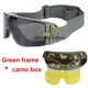 green frame camo box