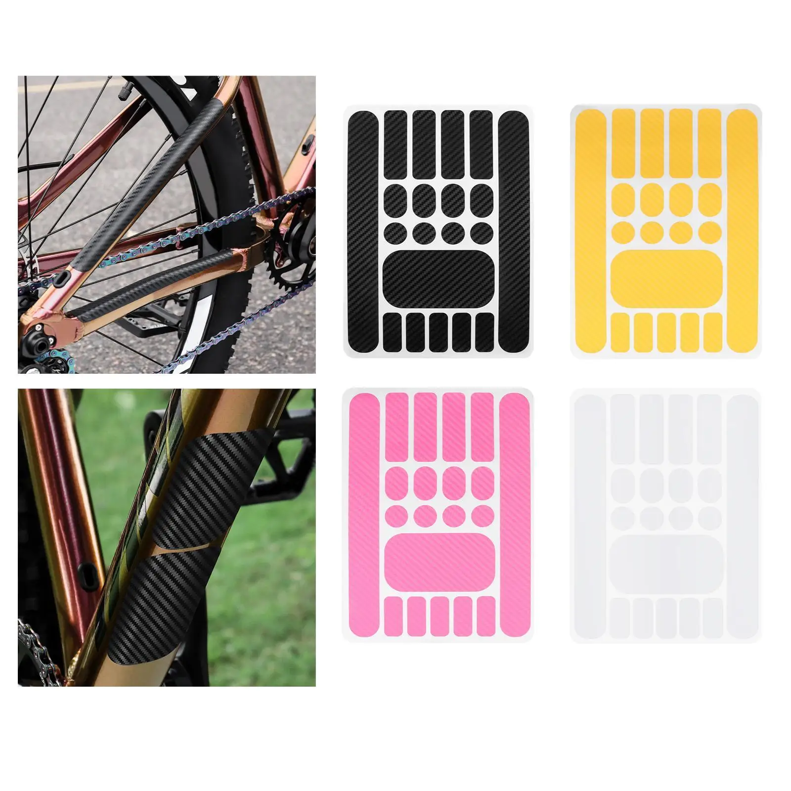 Bike Chainstay Sticker,Bicycle Frame Paster,Lightweight Tape,Bicycle Paster,Bike Chain Protective Decal for Road Bike,Outdoor