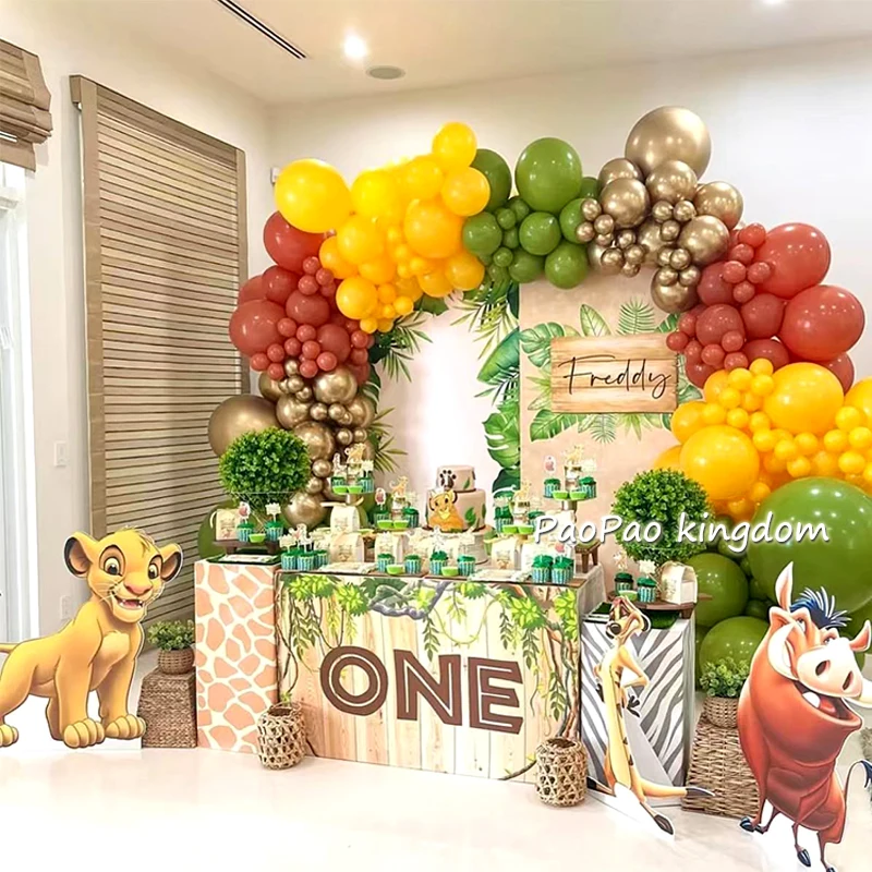 Set Simba Lion King Party Theme Garland Arch Balloon Kids