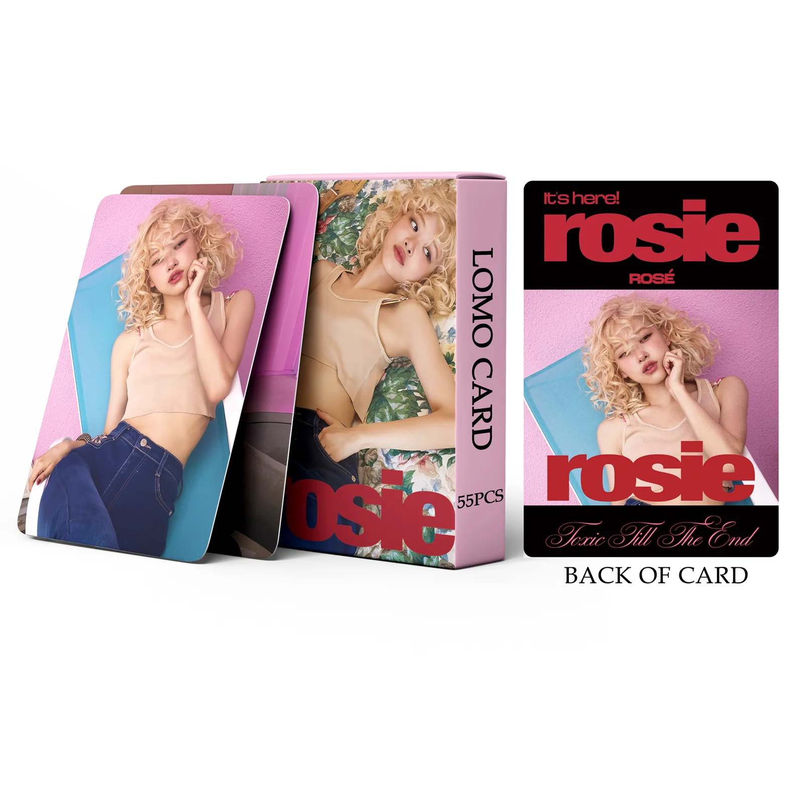 Kpop rosie toxic till the end hd photo cards new album apt lomo cards for boys and girls gifts