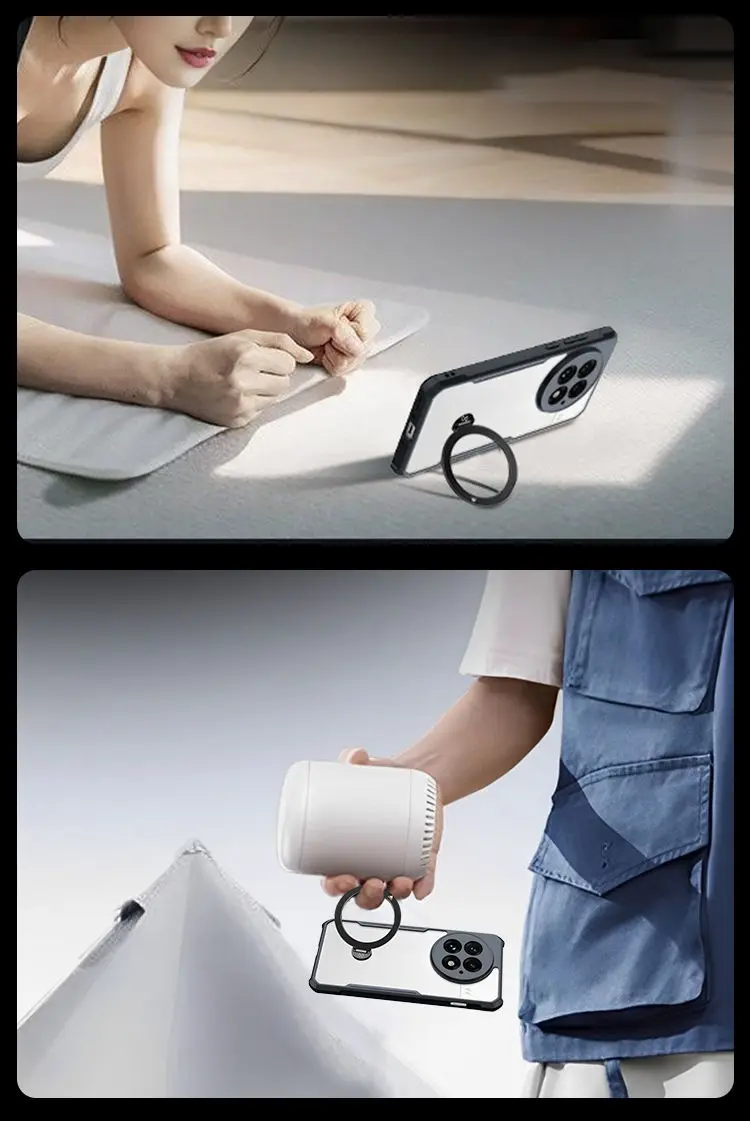 OnePlus 15 Transparent Bumper Case with Magnetic Holder by XUNDD®️ 6