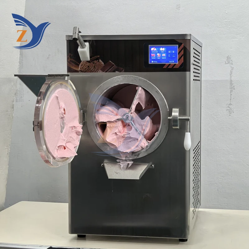 Hard Ice Cream Maker Machine Table Type ZY-28-2 Commercial 2200W Production Equipment Milk Tea Shop Automatic 48L/H Restaurant 5