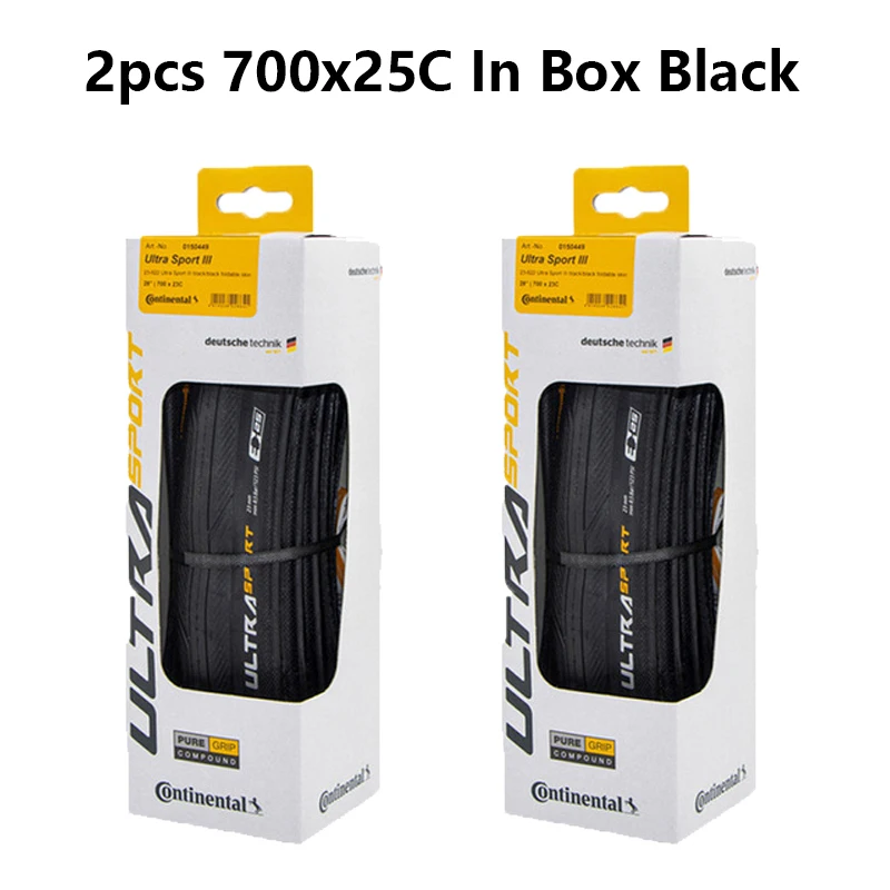 thumbnail interactive-video image 1 of Continental Ultra Sport III Bike Tires - 700x25 Road Bike Tires (2-Pack) 1 of 13