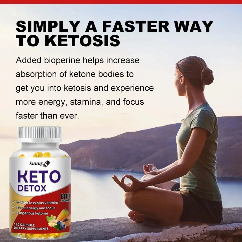 Ketogenic Capsules-Help Control Appetite, Burn Fat, Metabolize Fat, Inhibit Fat Accumulation, Promote Digestion and Detox