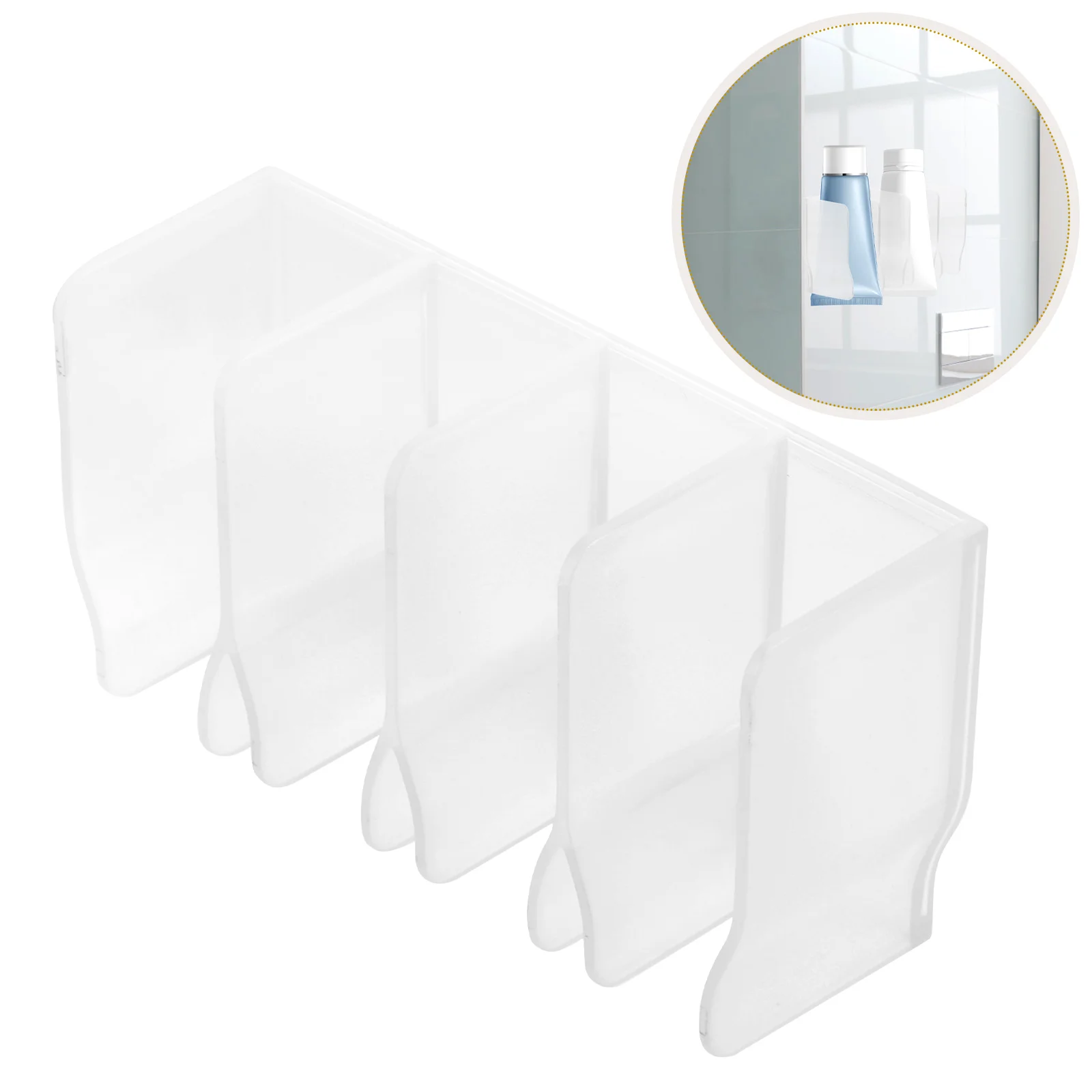 

Organizer Shelf Bathroom Face Cleanser Clip Multifunction Plastic Toothpaste Holder Holders